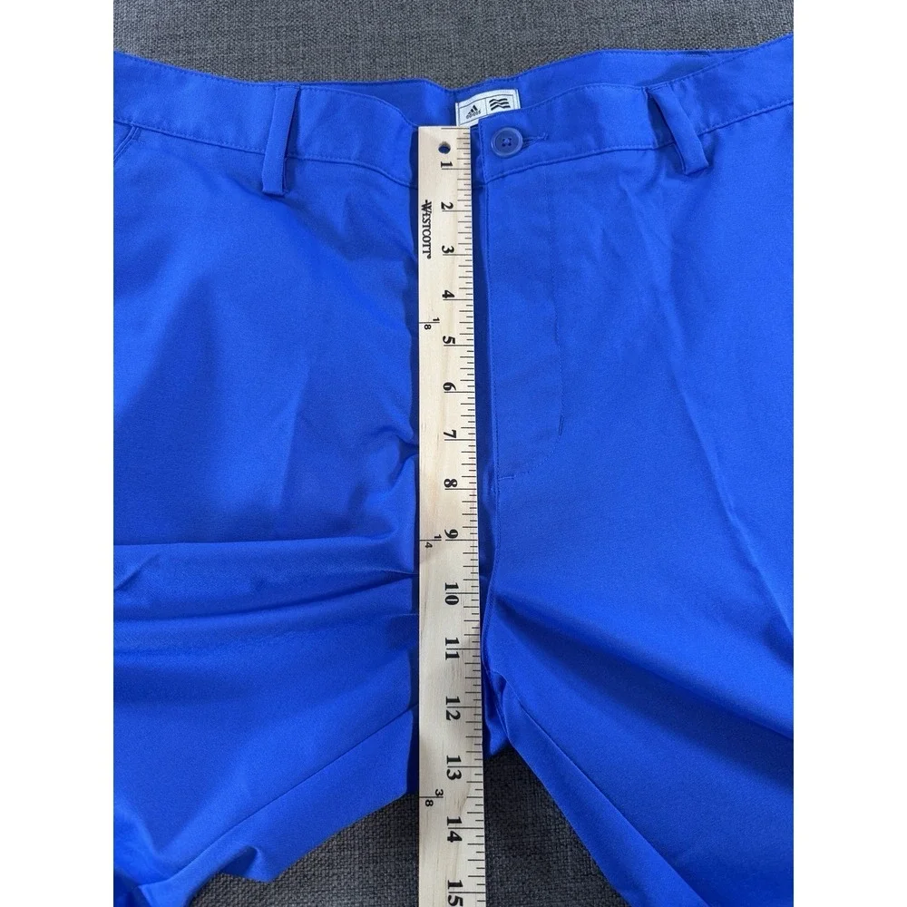 Adidas Golf Pants Men's 36x30 Blue Performance Stretch Flat Front Chino